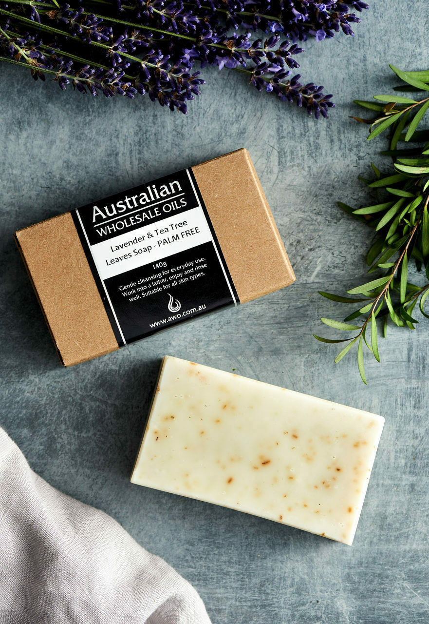 Natural Homemade Soap - Lavender & Tea Tree - Palm Oil Free | AWO
