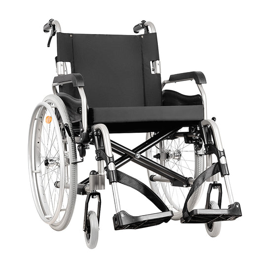 Premium Self-Propelled Wheelchair with Quick Release Wheels, Lightweight Aluminium Frame