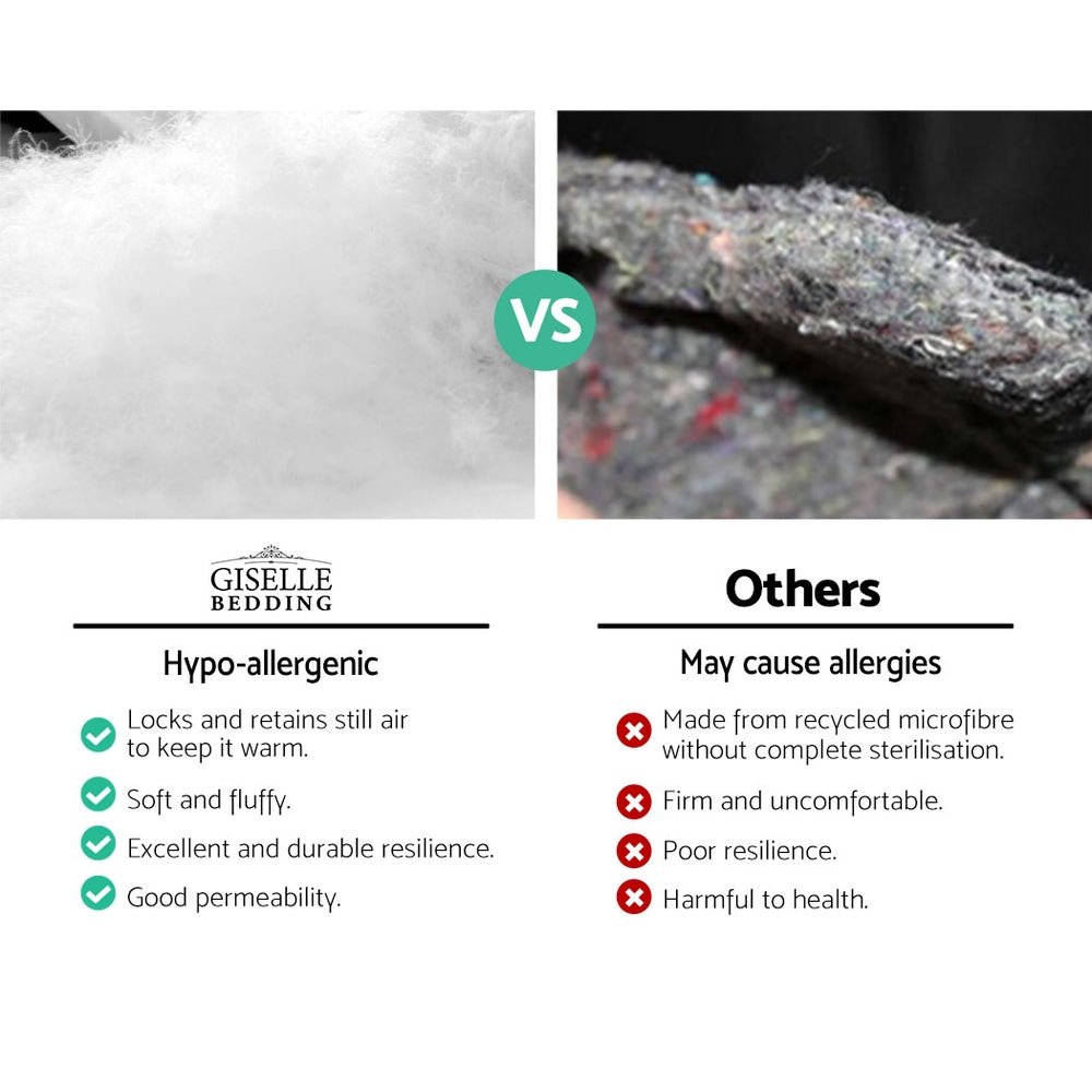 4 Pack Bed Pillow Family Hotel 50X90CM
