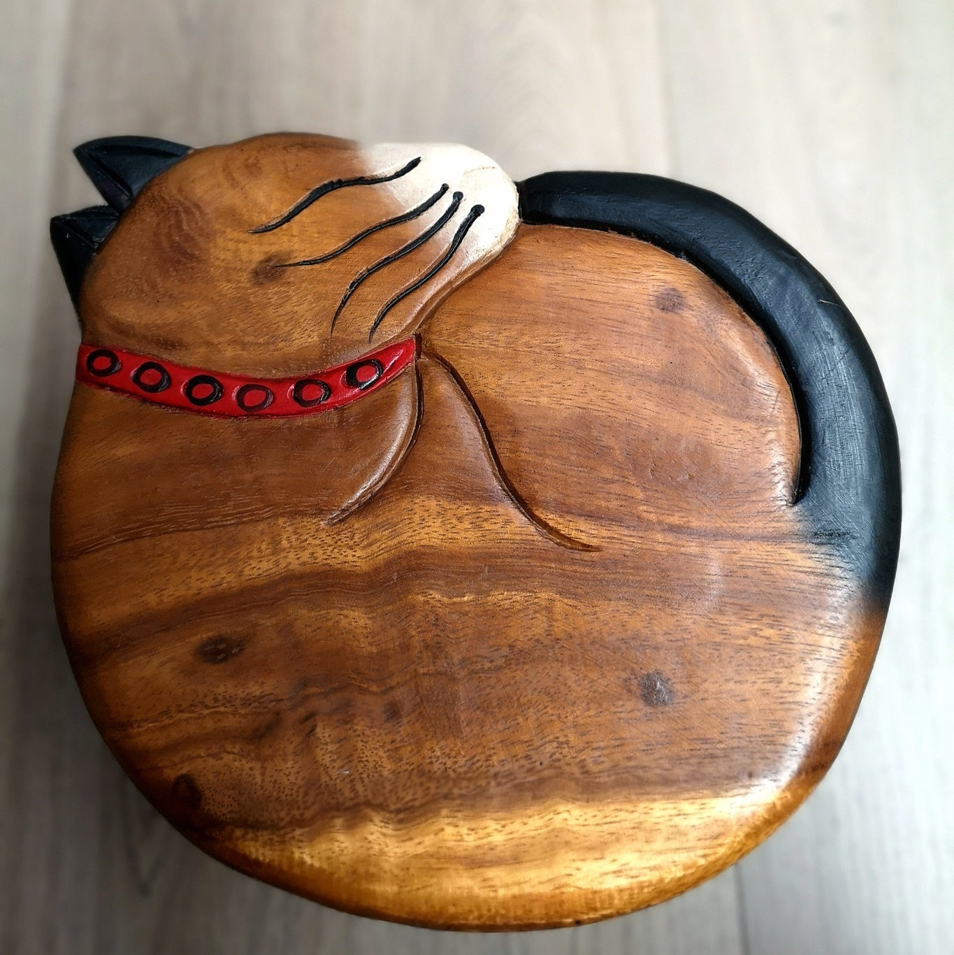 Premium Kids Wooden Cat Stool – Handmade Solid Wood Toilet Training and Step Stool