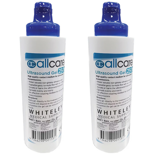 2 x Ultrasound Gel 250mL Conductive Gel Lubricating Tens Machine ECG EEG Transmission AllCare