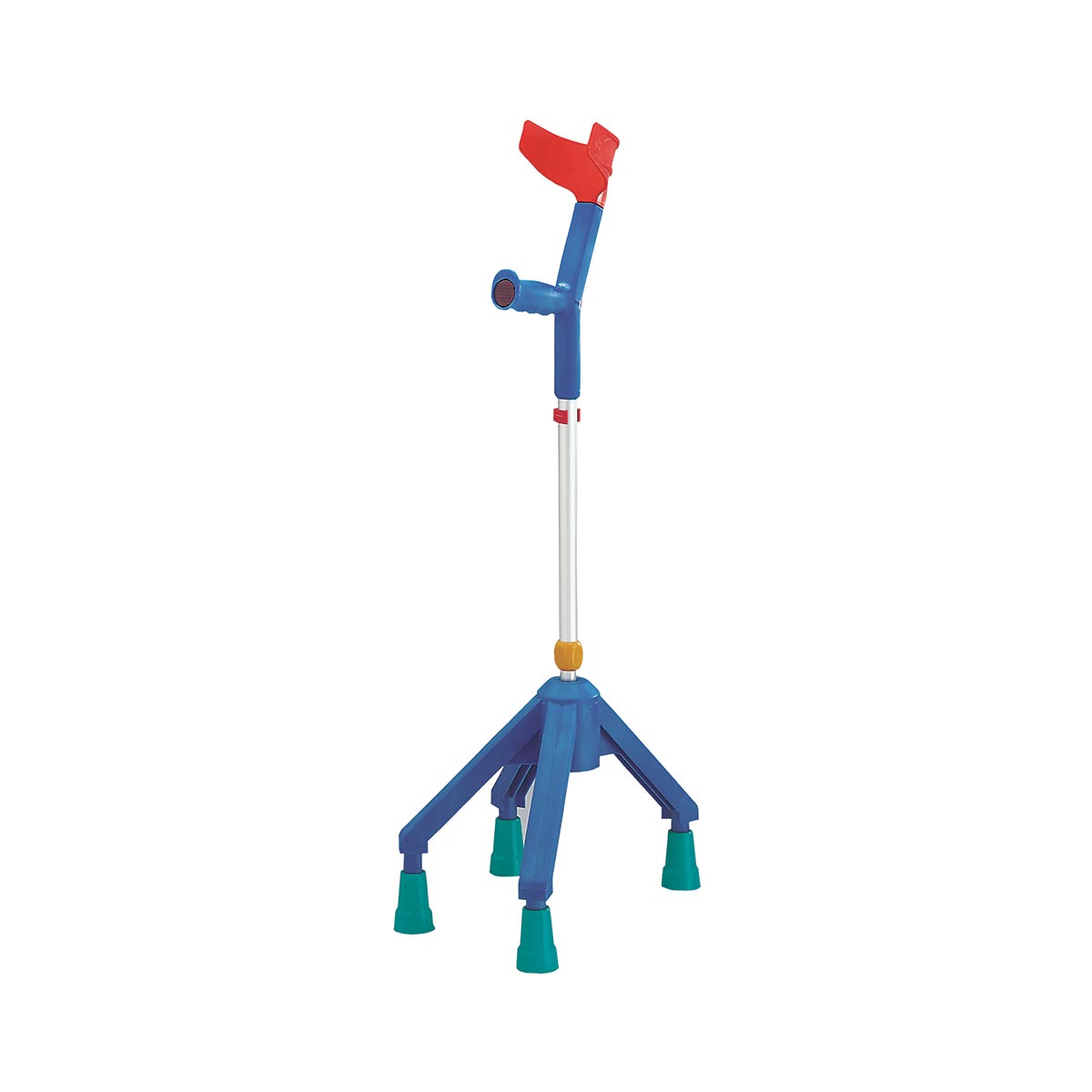 Kids Quad Forearm Crutch - Adjustable Children's Support Open Cuff