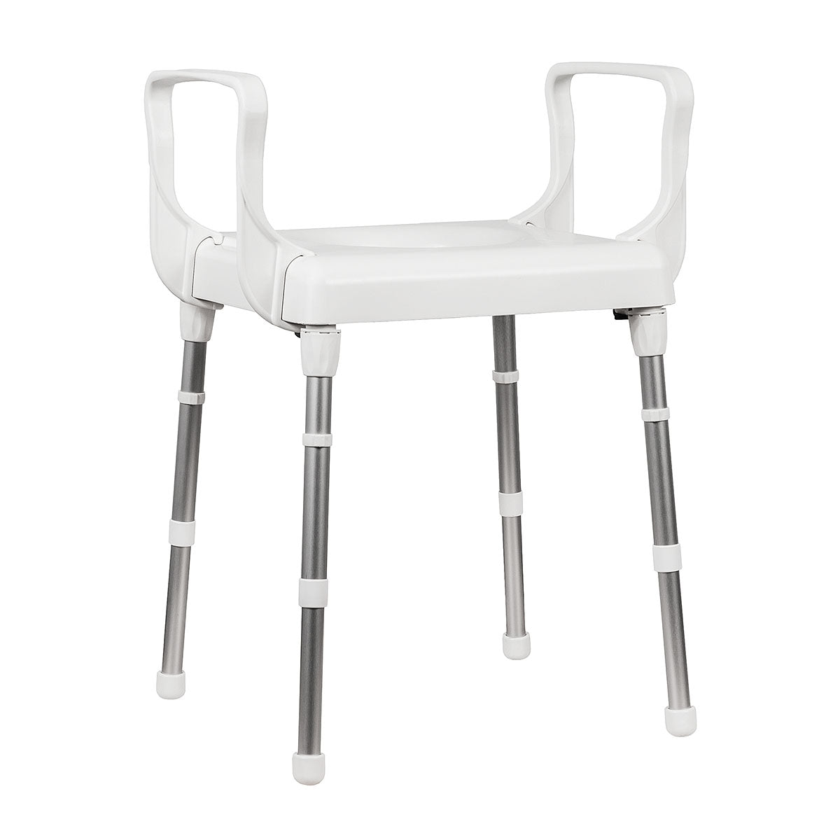 Over Toilet Seat Frame - Adjustable, Lightweight & Sturdy Support for Elderly & Disabled