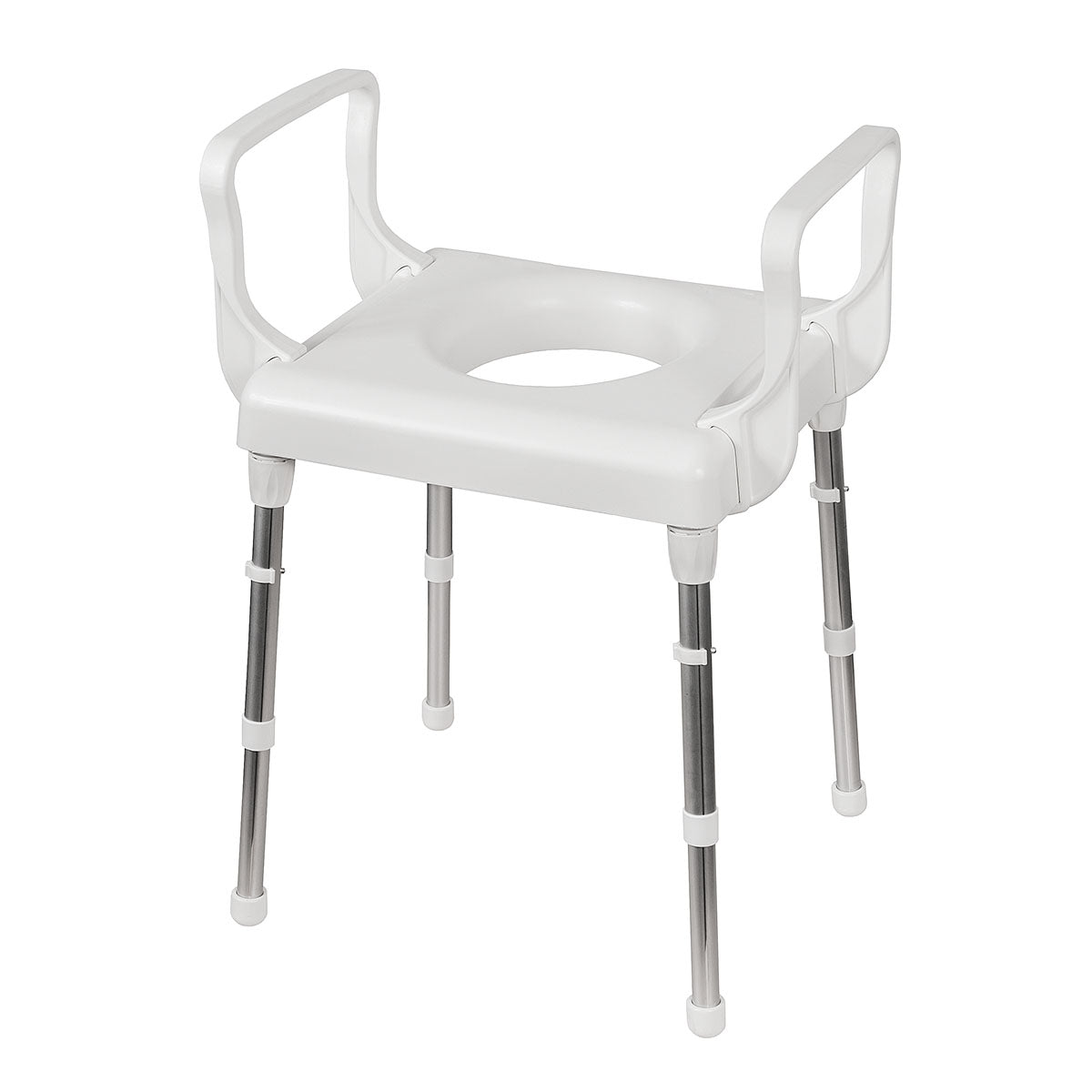 Over Toilet Seat Frame - Adjustable, Lightweight & Sturdy Support for Elderly & Disabled