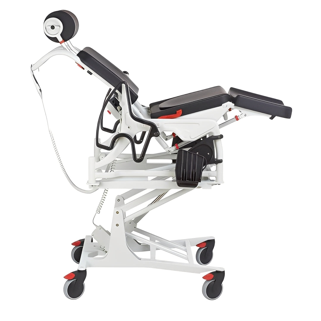 Multi Tilt-in-Place Shower Commode Chair - Electric Lift Mobility Aid