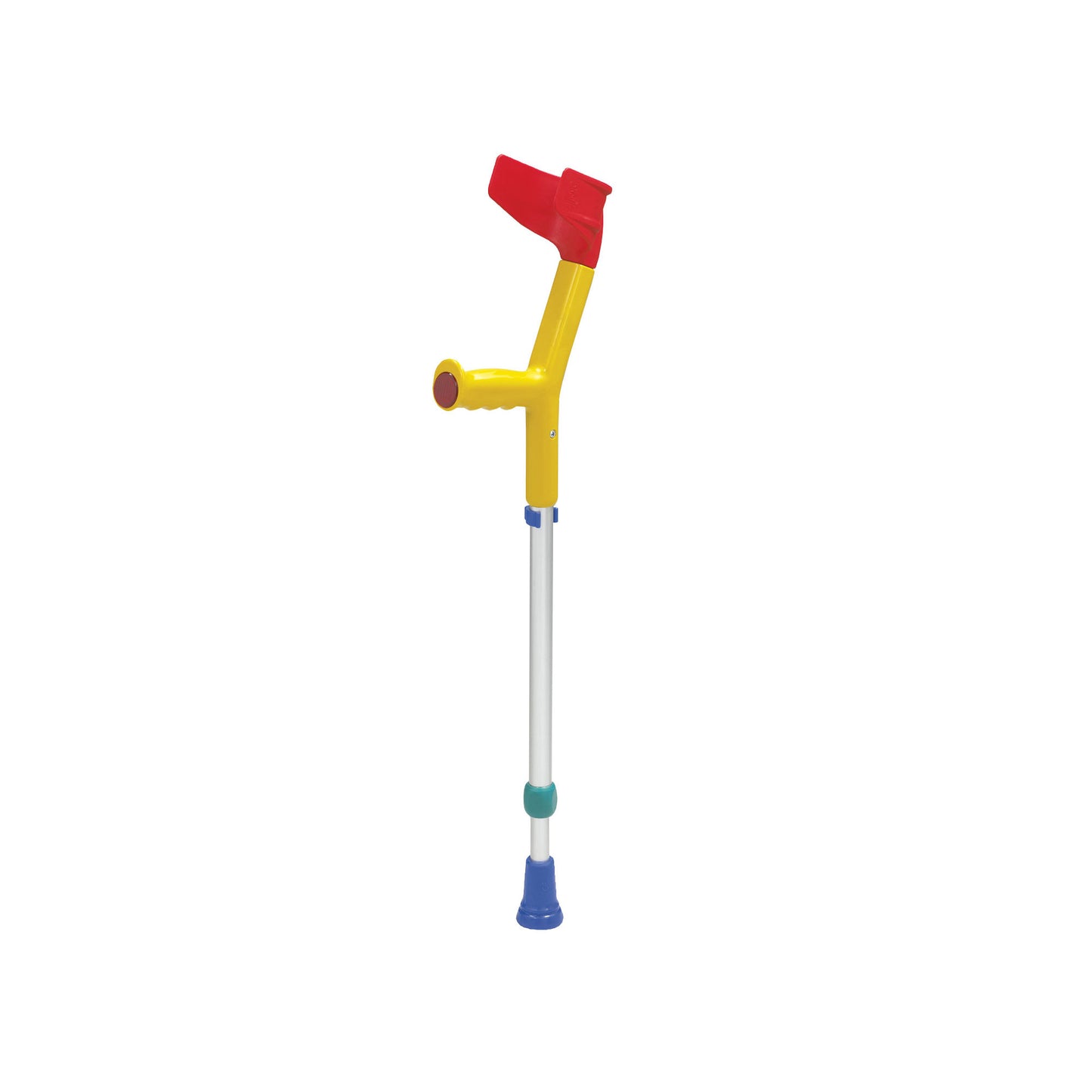 Kids Adjustable Crutches for Children - Ergonomic Yellow Open Cuff Design