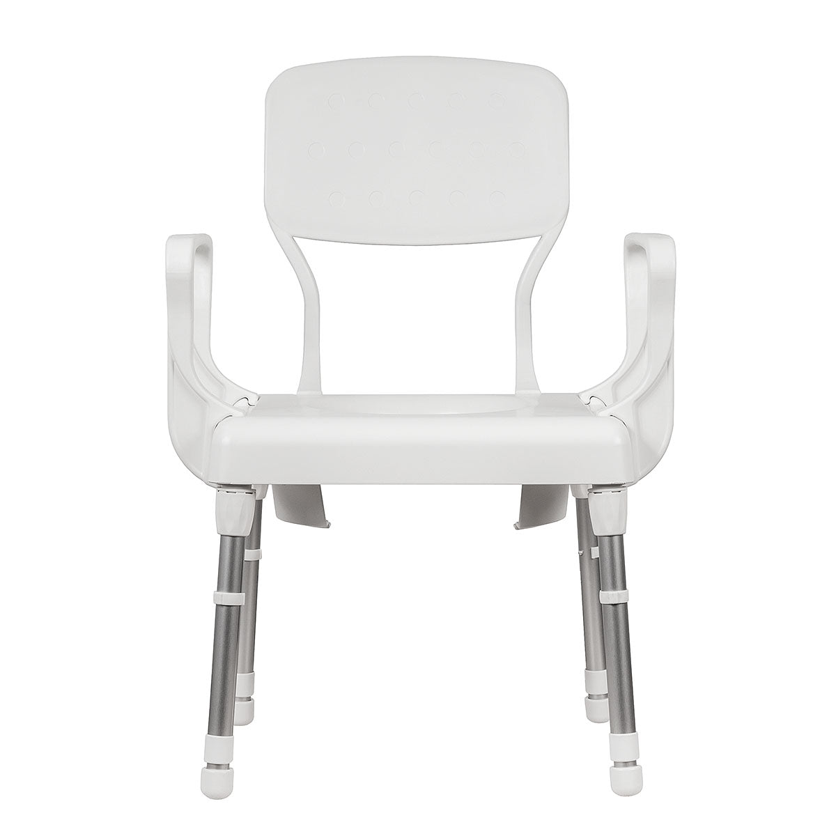 Height-Adjustable Commode Chair - Lightweight & Durable Shower and Toilet Chair for Assisted Living
