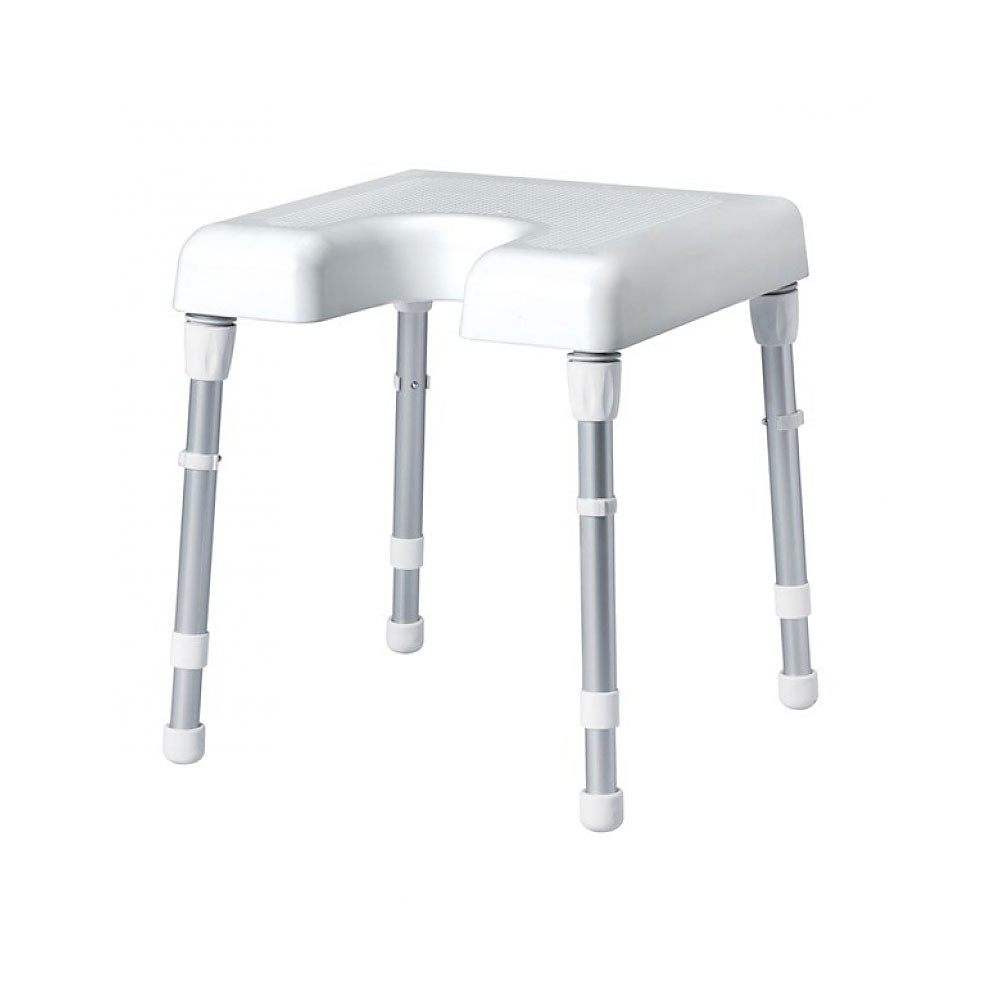 Adjustable Shower Stool - Lightweight, Rust-Resistant, Made in Germany, 130kg Capacity