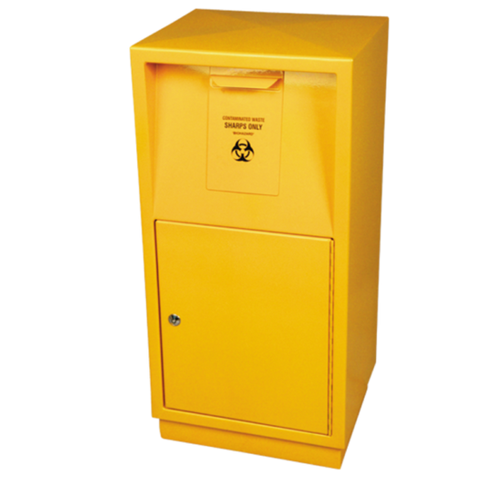AEROHAZARD Steel Sharps Disposal Safe 23L (includes 2 x SD23000)