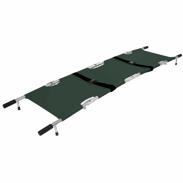 AERORESCUE Alloy Quad-Fold Emergency Pole Stretcher with Carry Case