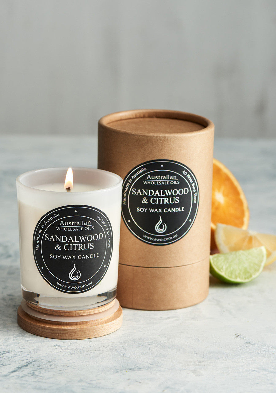 Sandalwood Scented Soy Candles