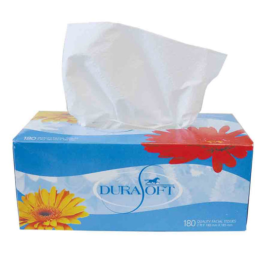 Bulk Durasoft 2-Ply Facial Tissues (Carton of 36 boxes of tissues), Soft & Gentle, FSC Certified, Ideal for Offices & Clinics