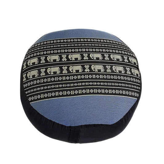 Handmade 40cm Round Meditation Cushion – Organic Kapok Filled Zafu Ottoman Pouf for Yoga and Shavasana