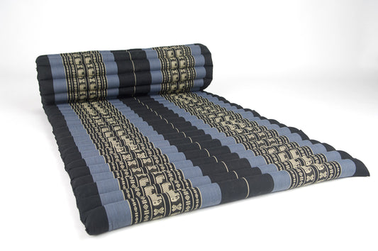 Handmade Thai Kapok Roll Up Mattress – Organic Kapok Sleeping Mat, Yoga Daybed and Floor Futon