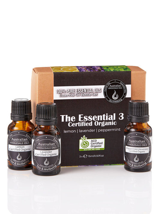 Essential Oil Pack - The Essential 3 Certified Organic