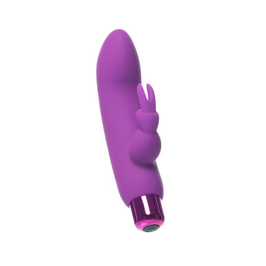 Power Bullet  Alices Bunny Rechargeable Bullet W Rabbit Sleeve Purple