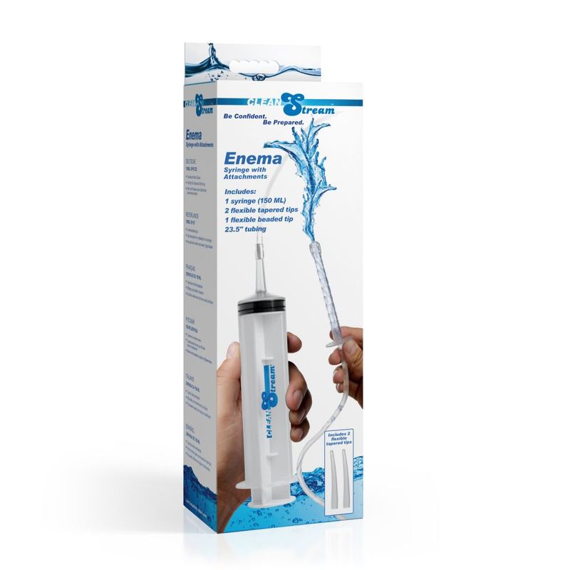 Cleanstream Enema Syringe Kit with Attachments
