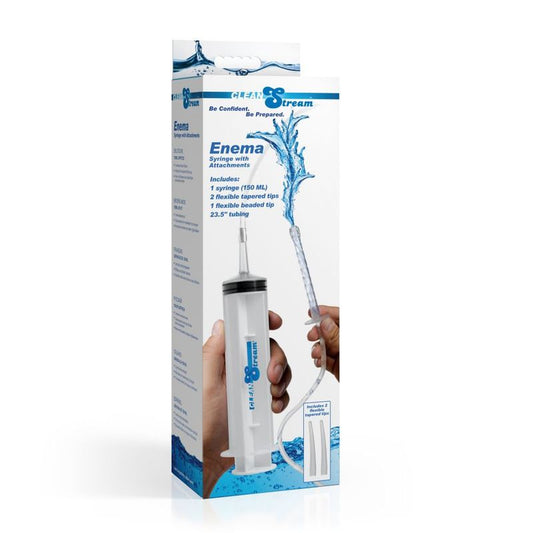 Cleanstream Enema Syringe Kit with Attachments