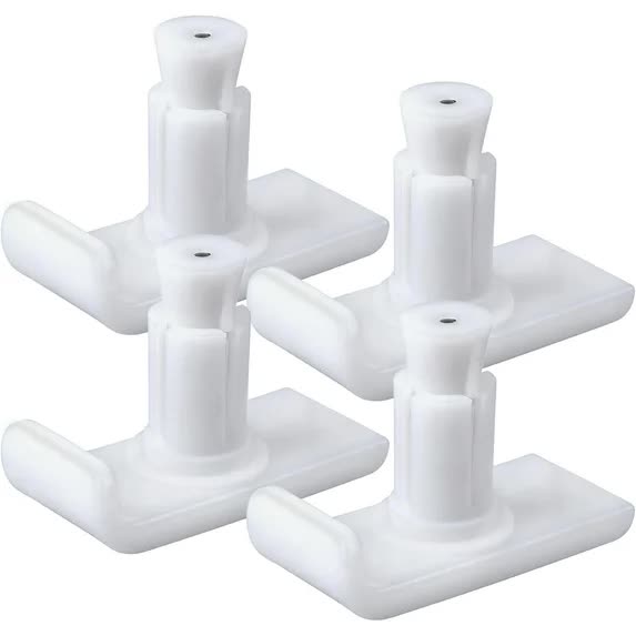 Universal Walker Ski Glides 4-Pack White - Mobility Safety Accessory for Seniors