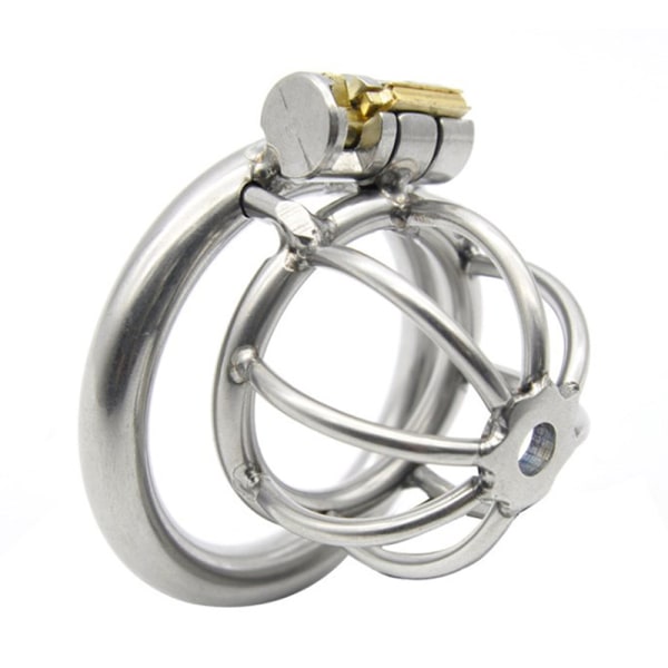 Stainless Steel Male Chastity Cage with 50mm Ring