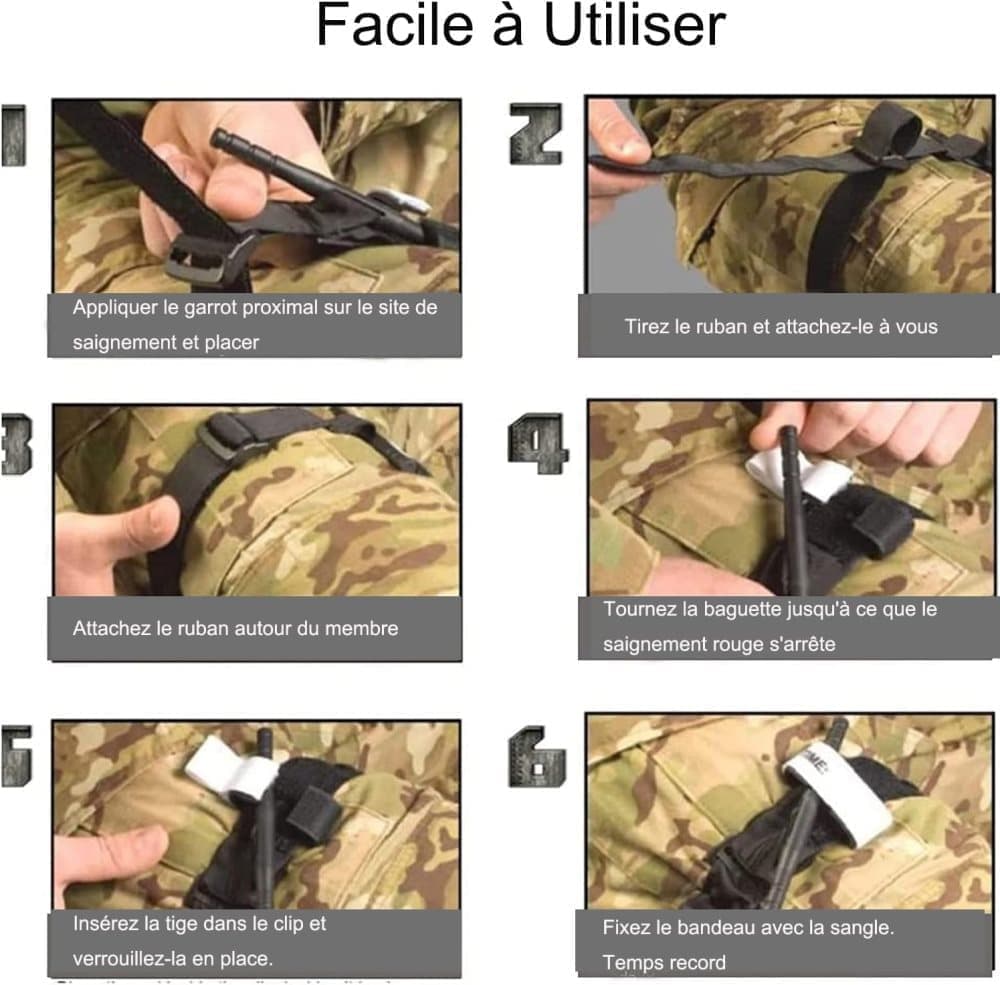 Emergency Tourniquet Kit for Bleeding Control, Hunting and Hiking