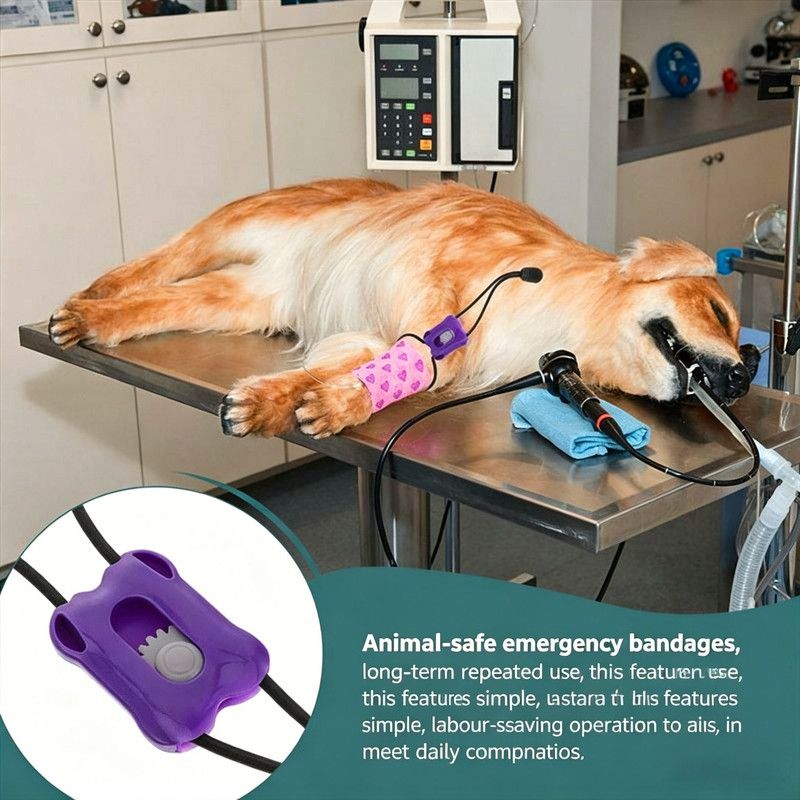 Animal-safe emergency bandages, purple (10 bandages per pack)