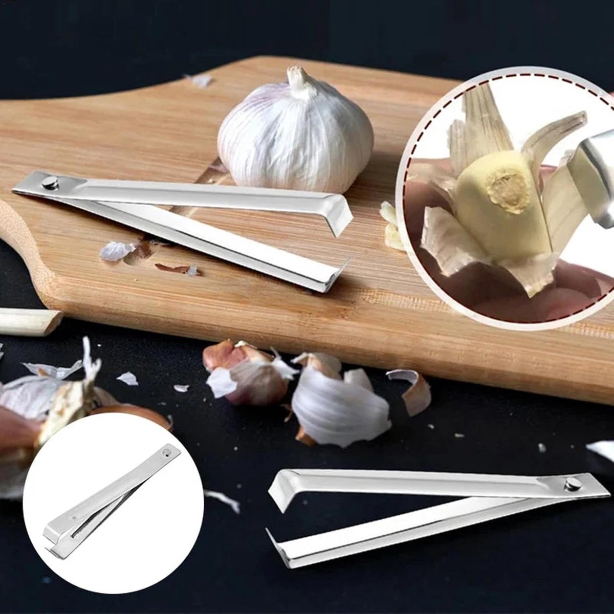 Kitchen Tweezers 2-Pack - Ergonomic Stainless Steel Fishbone Tweezers 10.9cm