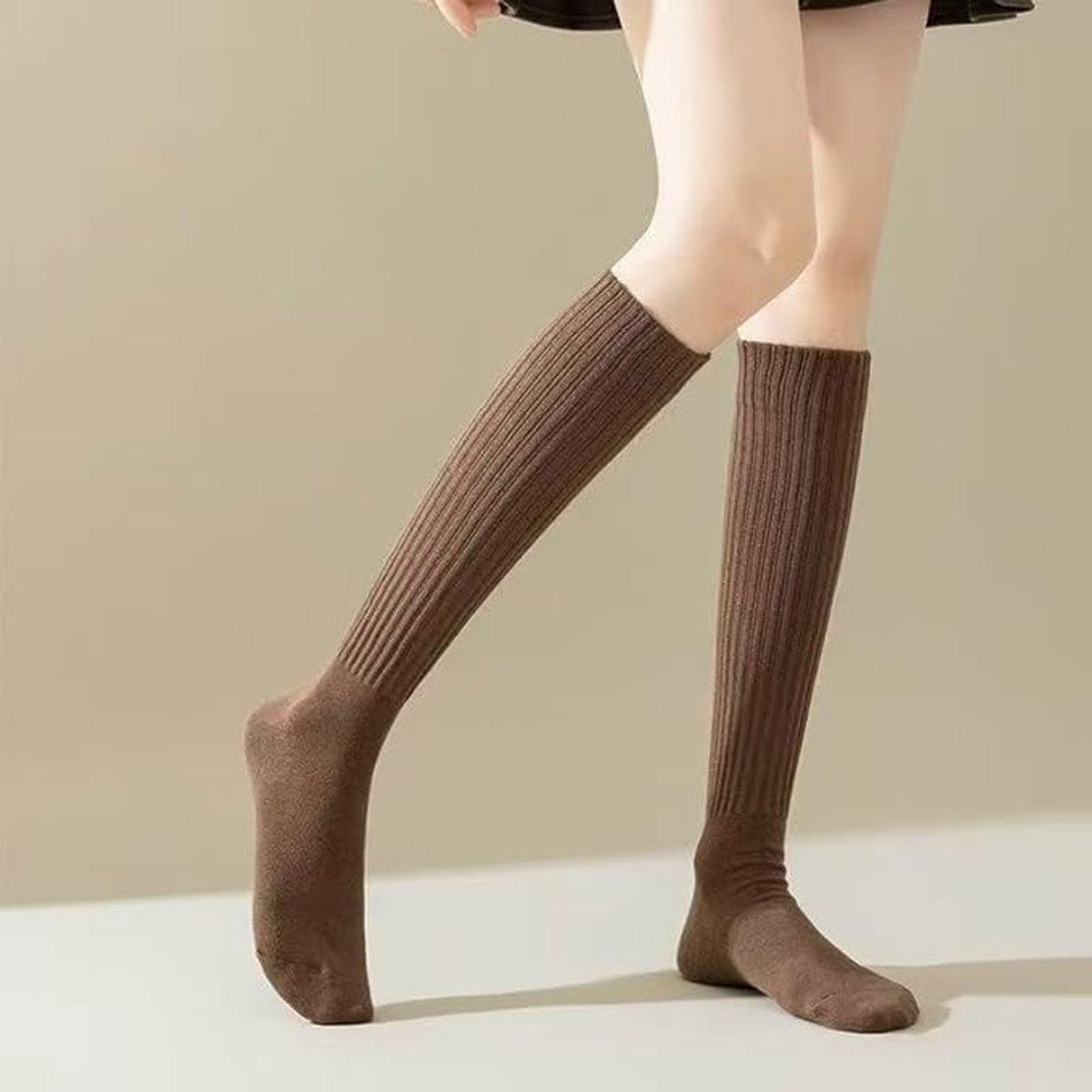 5 pairs - Knee socks - Sports socks - Women's socks - Ski socks - Fitness wear - Socks - Calf socks - Casual socks - Compression socks - House socks - cute long style - for sportswear and leisure wear in autumn and winter