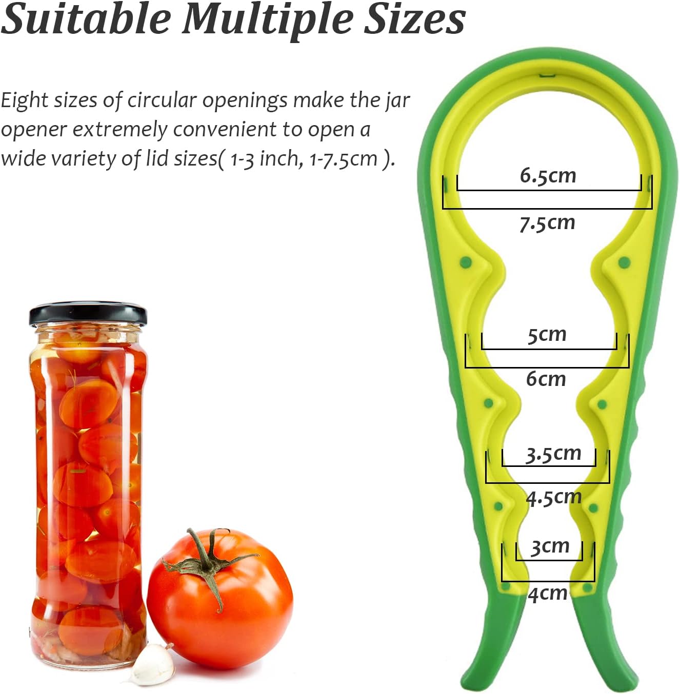 Multifunctional Jar & Bottle Opener - Non-Slip Kitchen Aid for Elderly (Blue)