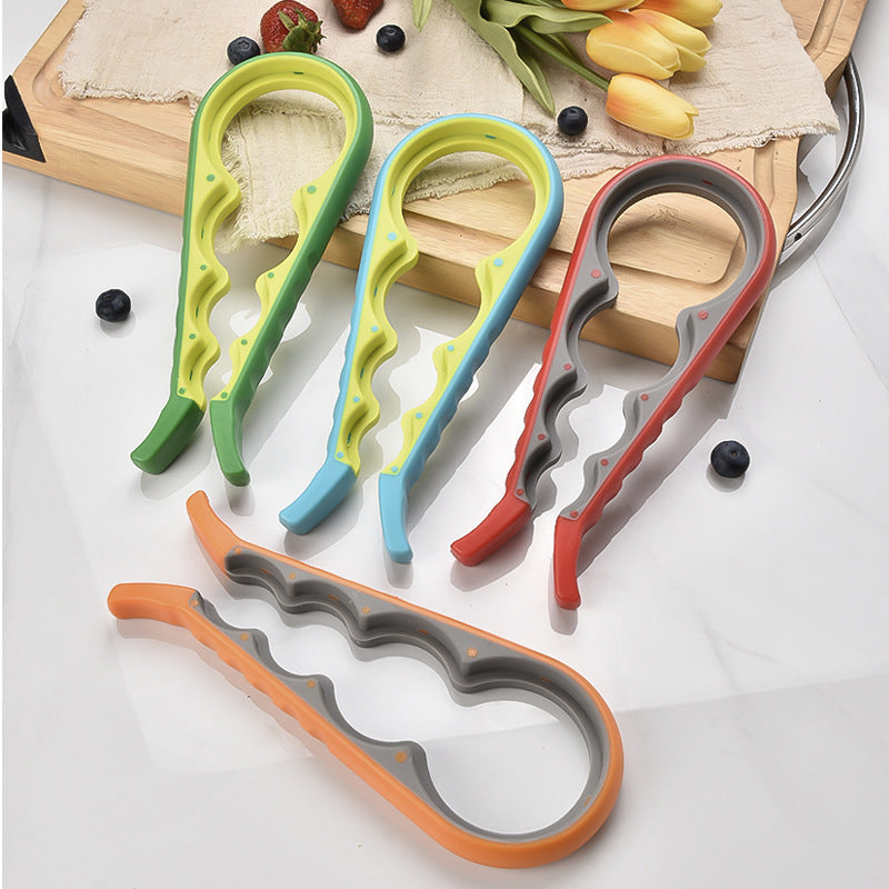 Multifunctional Jar & Bottle Opener - Non-Slip Kitchen Aid for Elderly (Blue)