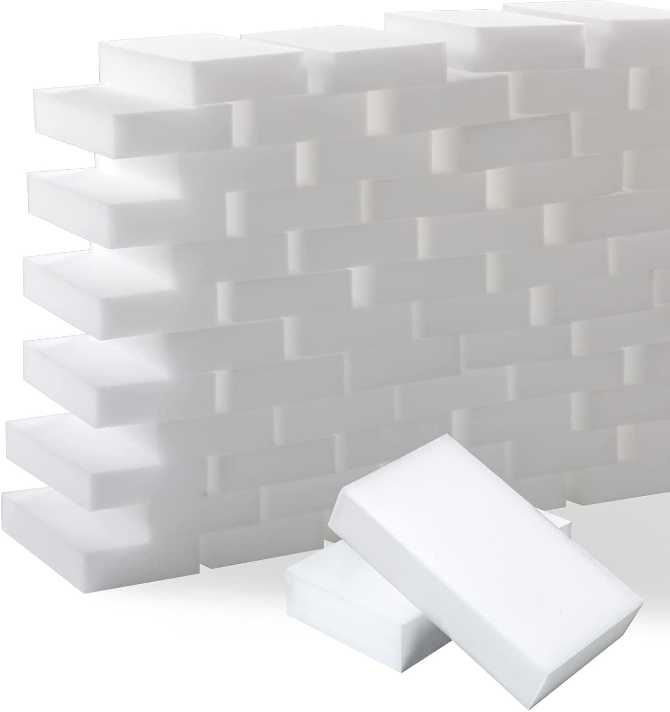 Melamine Cleaning Sponges 100-Pack - Magic Eraser Foam for Dishes & Surfaces