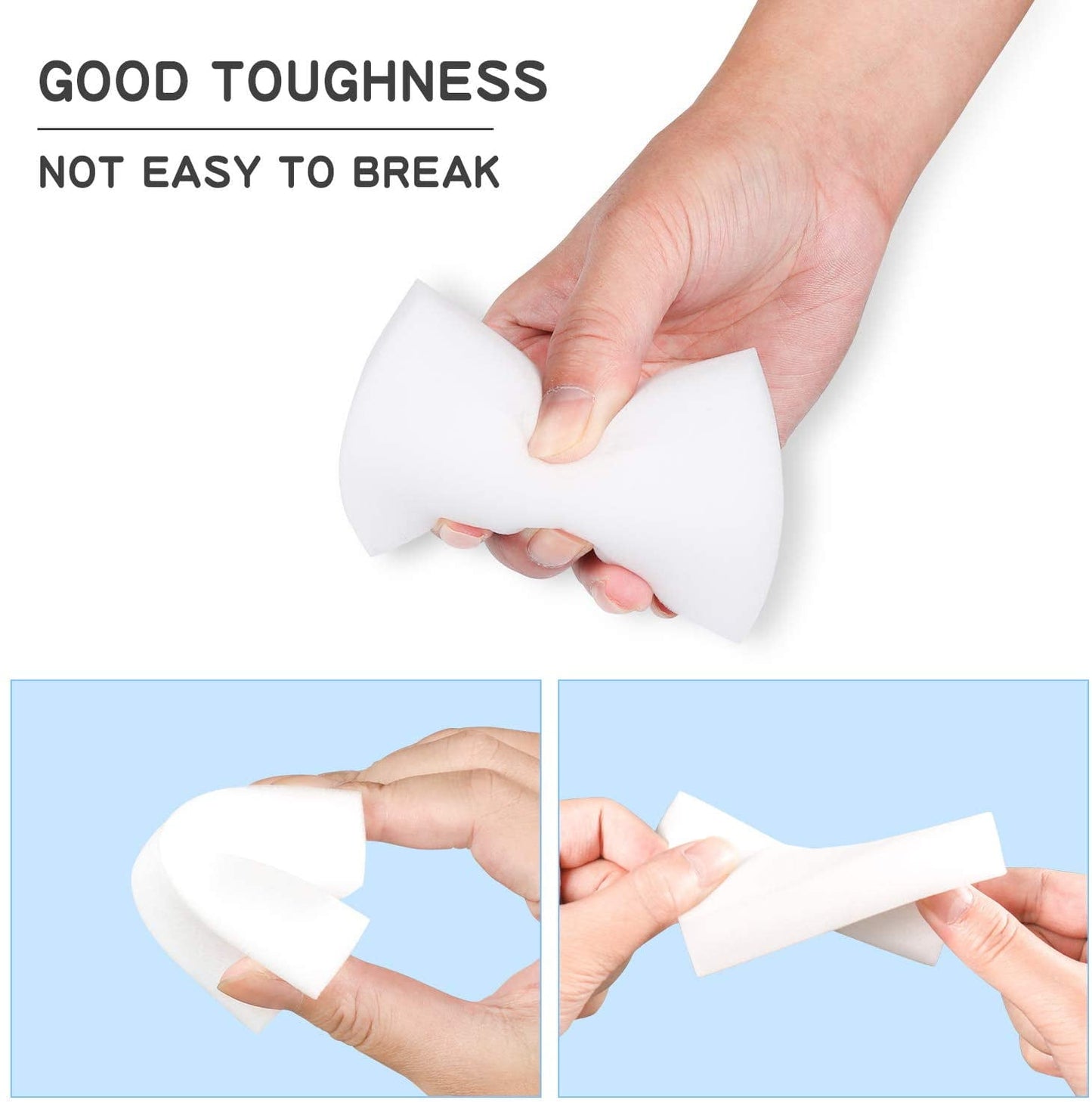 Melamine Cleaning Sponges 100-Pack - Magic Eraser Foam for Dishes & Surfaces