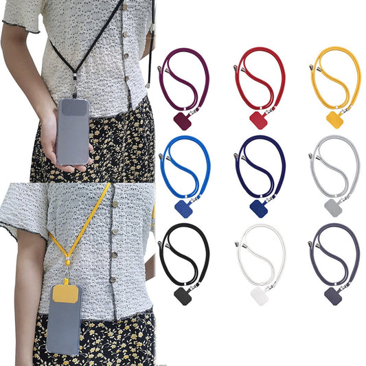 Mightlink Phone Lanyard,Universal Crossbody Cell Phone Lanyards Adjustable Shoulder Neck Straps,Cell Phone Lanyard Compatible for All Smartphones Light Grey