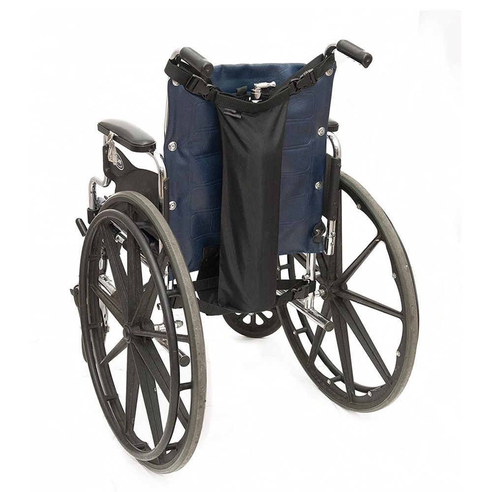 Oxygen Cylinder Bag for Wheelchairs - Universal Fit Black (Bag Only)