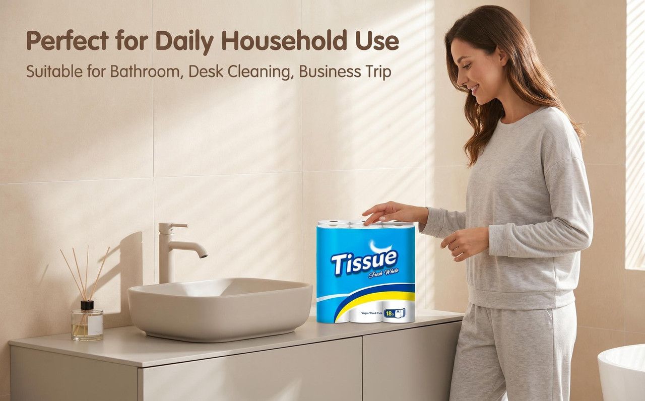 One-year Supply Large Carton Household Virgin Wood Pulp Toilet Paper