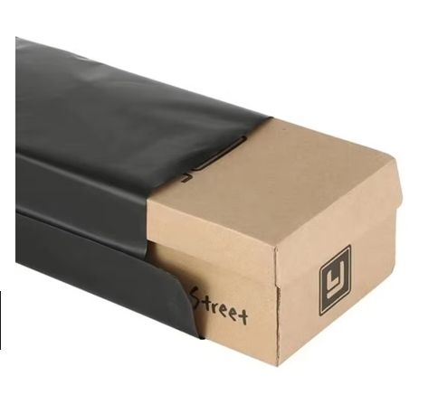 100pcs Black E-commerce Mail Bags, 45 x 60cm