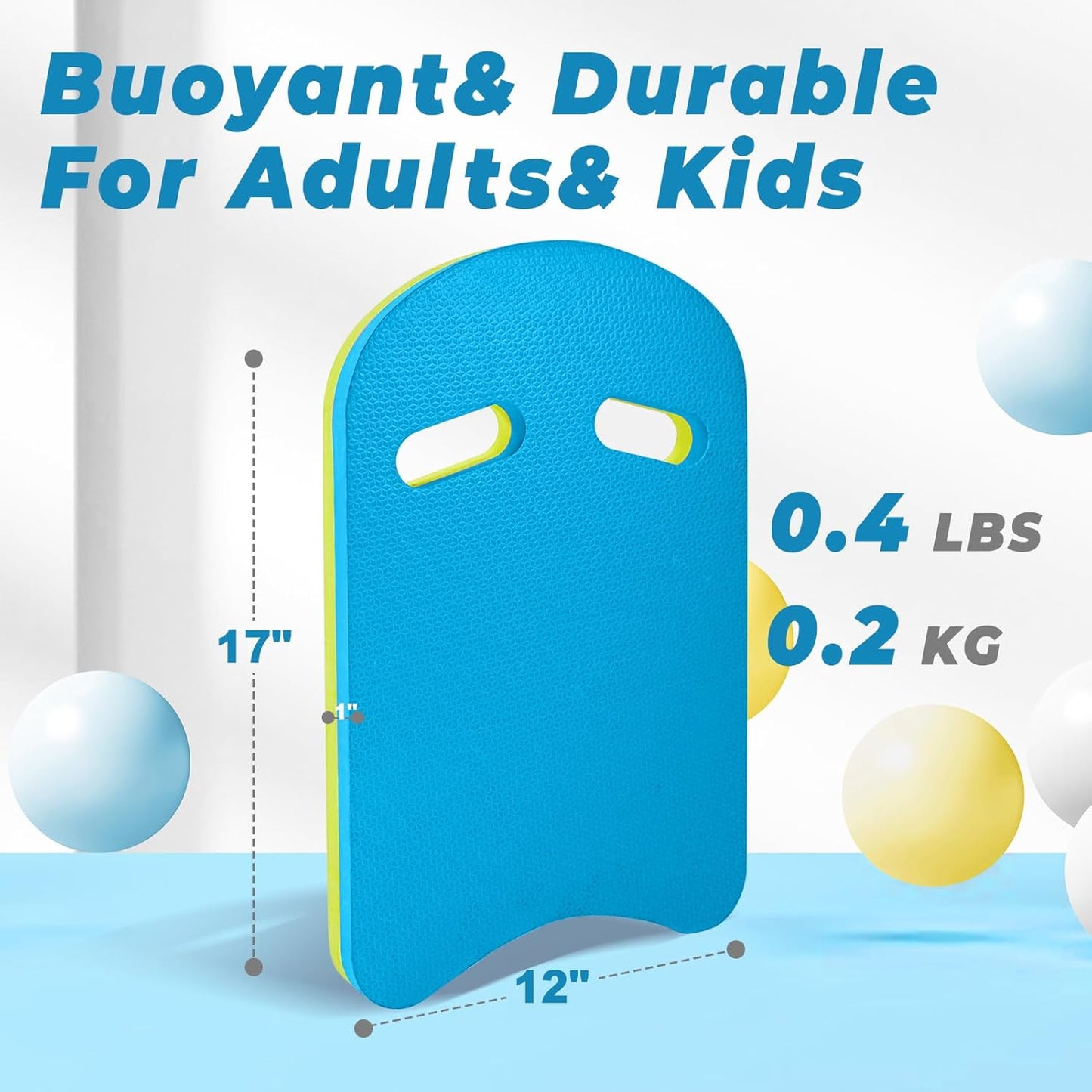 EVA Swimming Kickboard - U-Design Easy Grip Training Aid for Adults