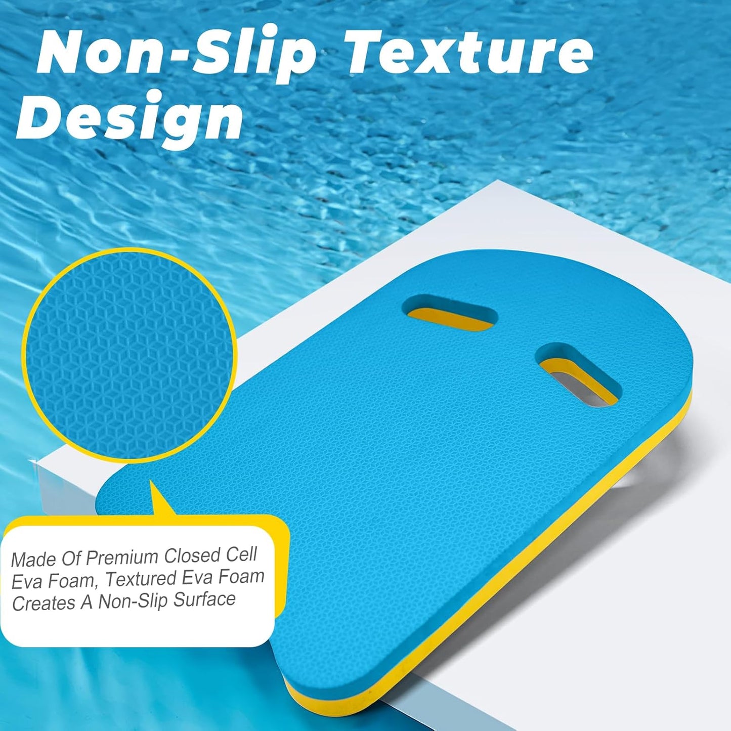 EVA Swimming Kickboard - U-Design Easy Grip Training Aid for Adults