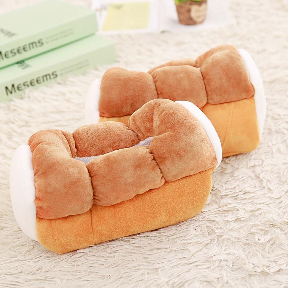 Cute Toast Bread Plush Tissue Box Holder - Funny Simulation for Car & Home