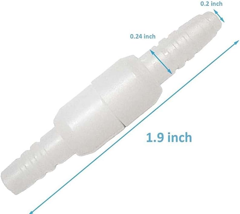Oxygen Tubing Swivel Connector 5-Pack - 360 Anti-Tangle for Concentrators