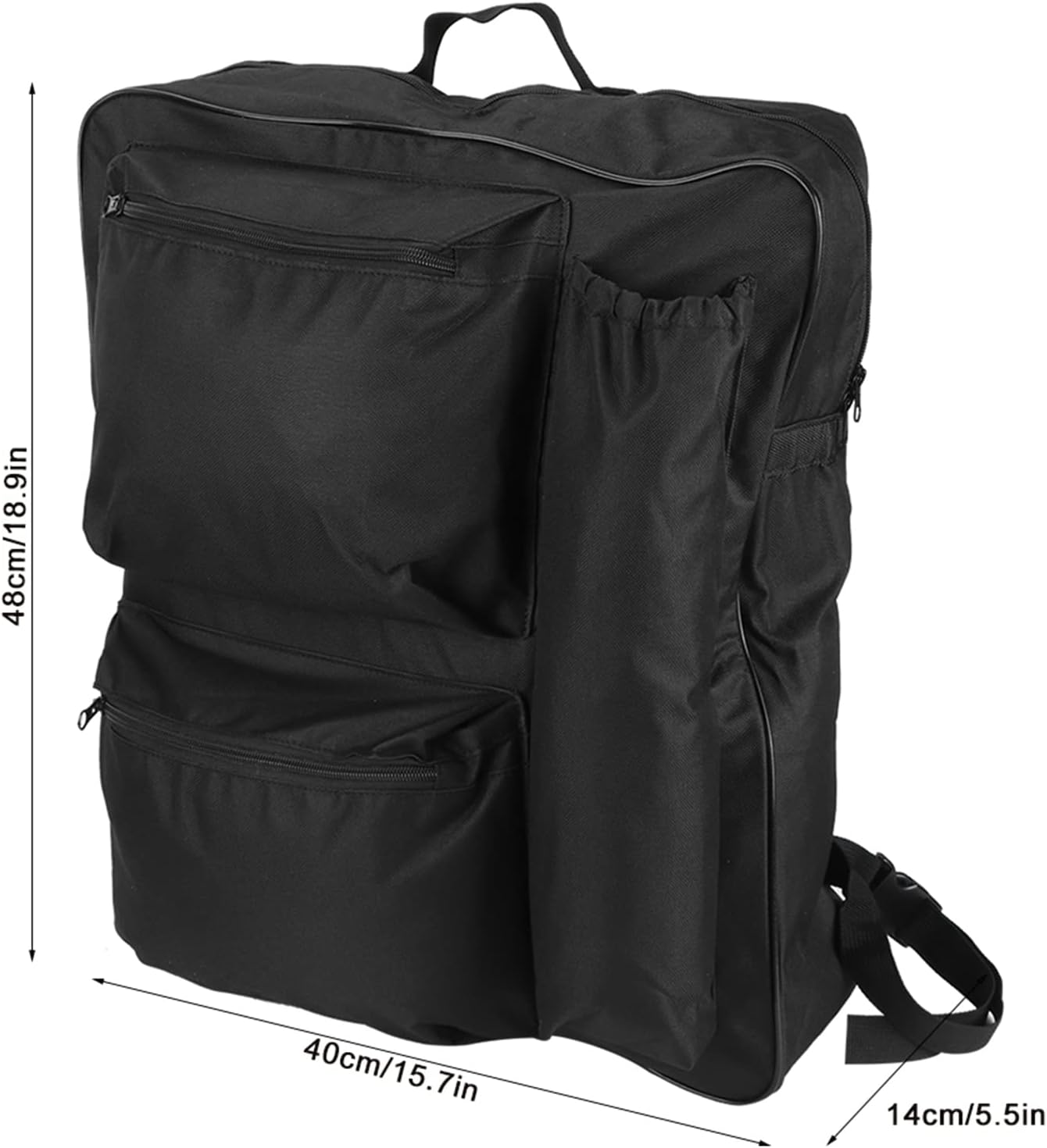 Wheelchair Backpack, Bag Storage Pouch Portable Cart