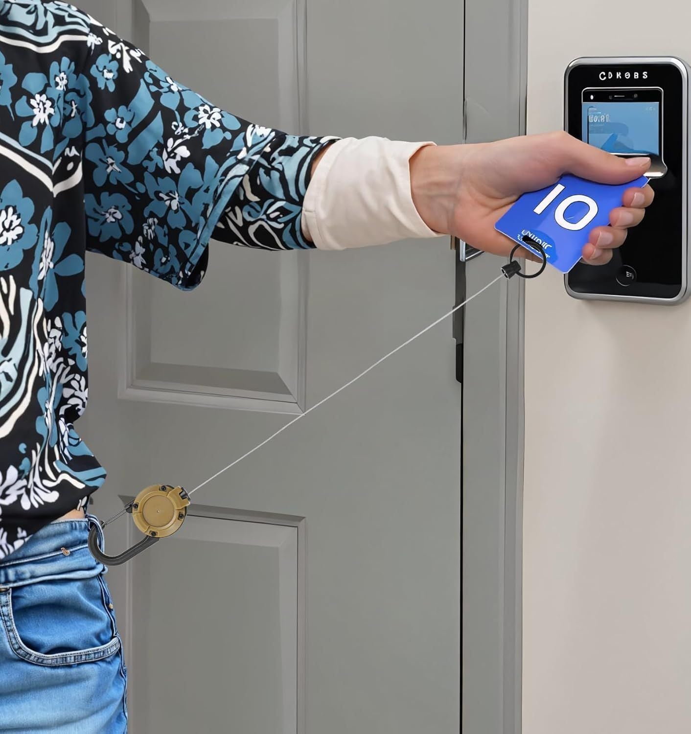 Retractable Keychain 3-Pack - Heavy Duty ID Badge Reel with Key Ring