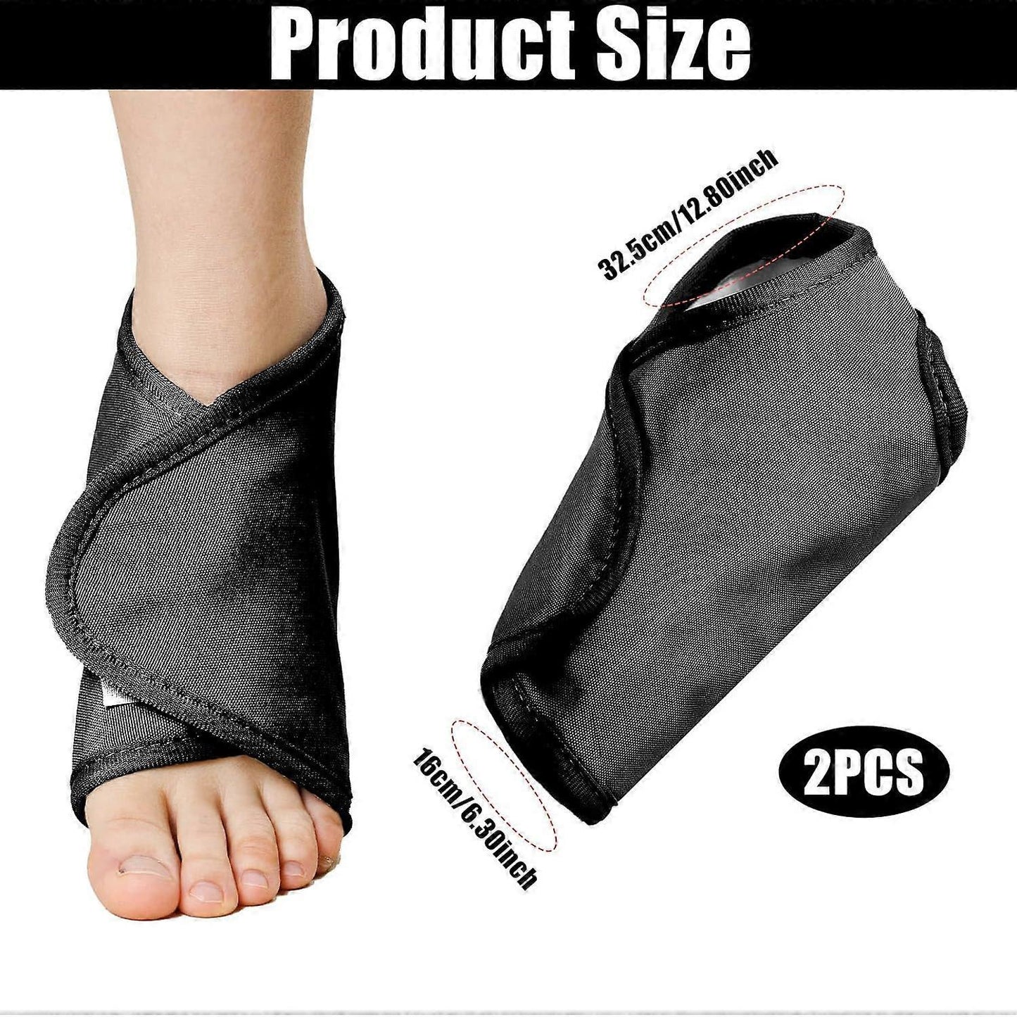 2pcs Ankle Castor Oil Pack, Comfortable Castor Oil Pack Wrap for Feet Castor Oil