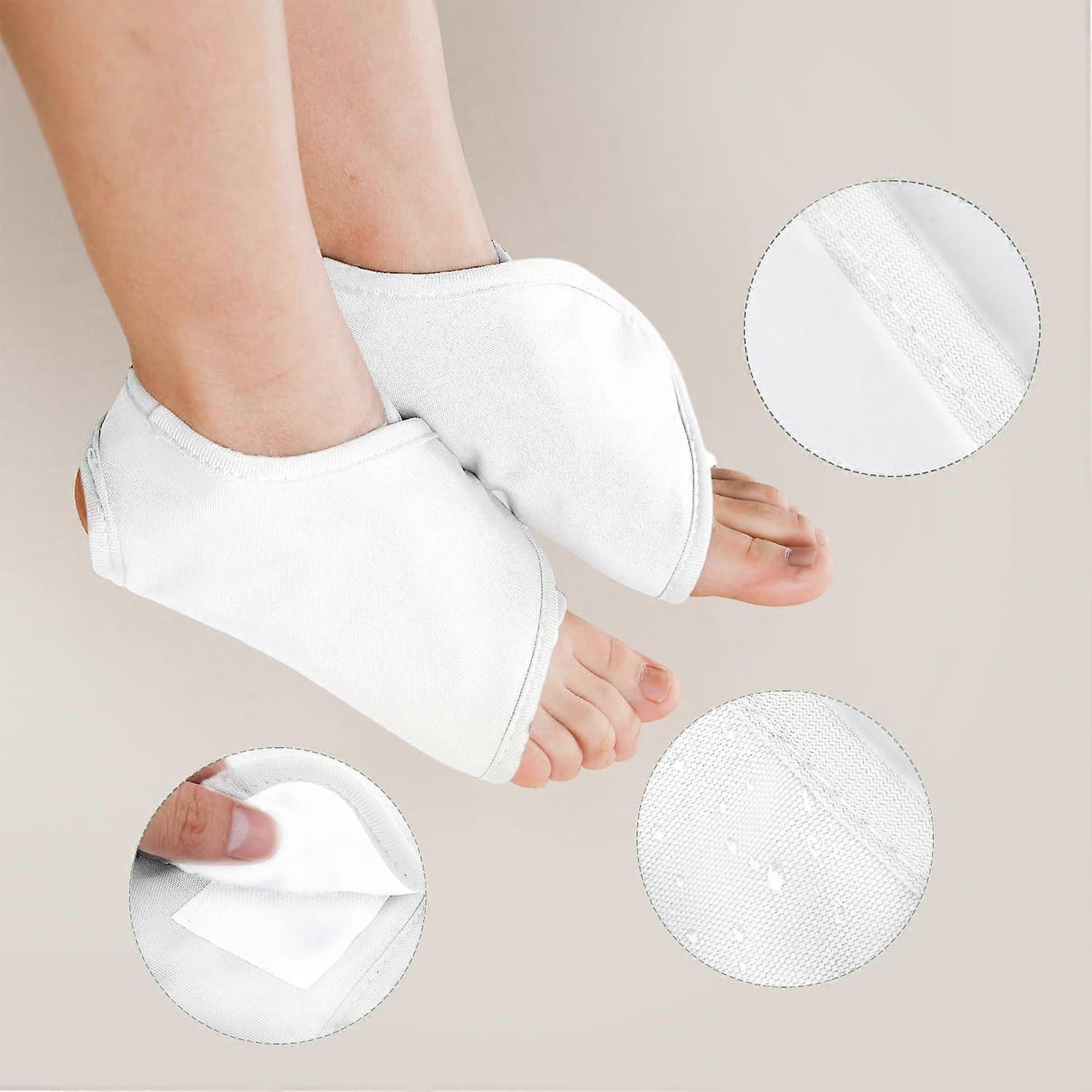 2pcs Ankle Organic Castor Oil Pack, Comfortable Castor Oil Pack Wrap for Feet