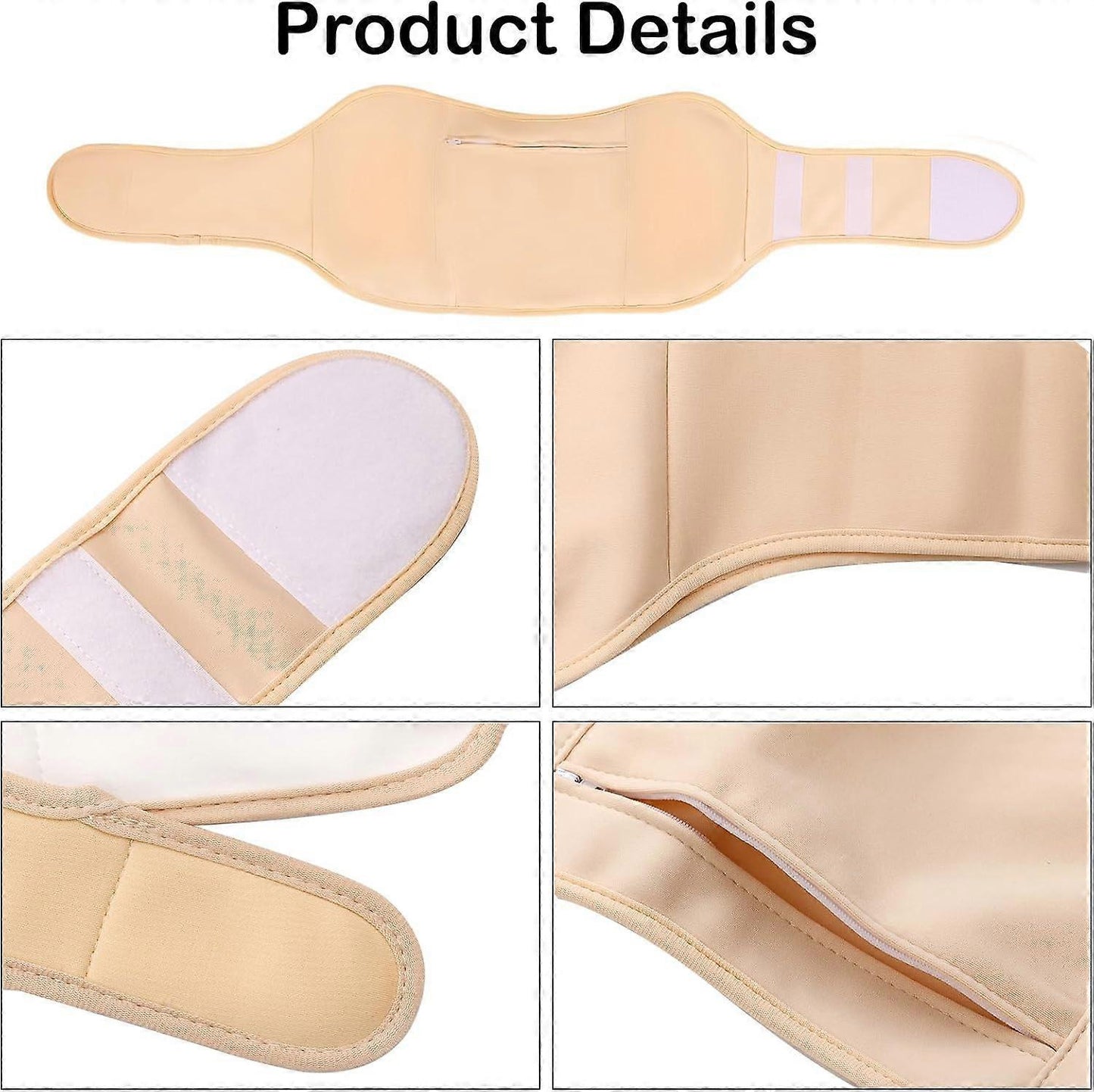 2pcs Castor Oil Pack Kit, Adjustable Reusable Castor Oil Belt & Castor Oil Neck