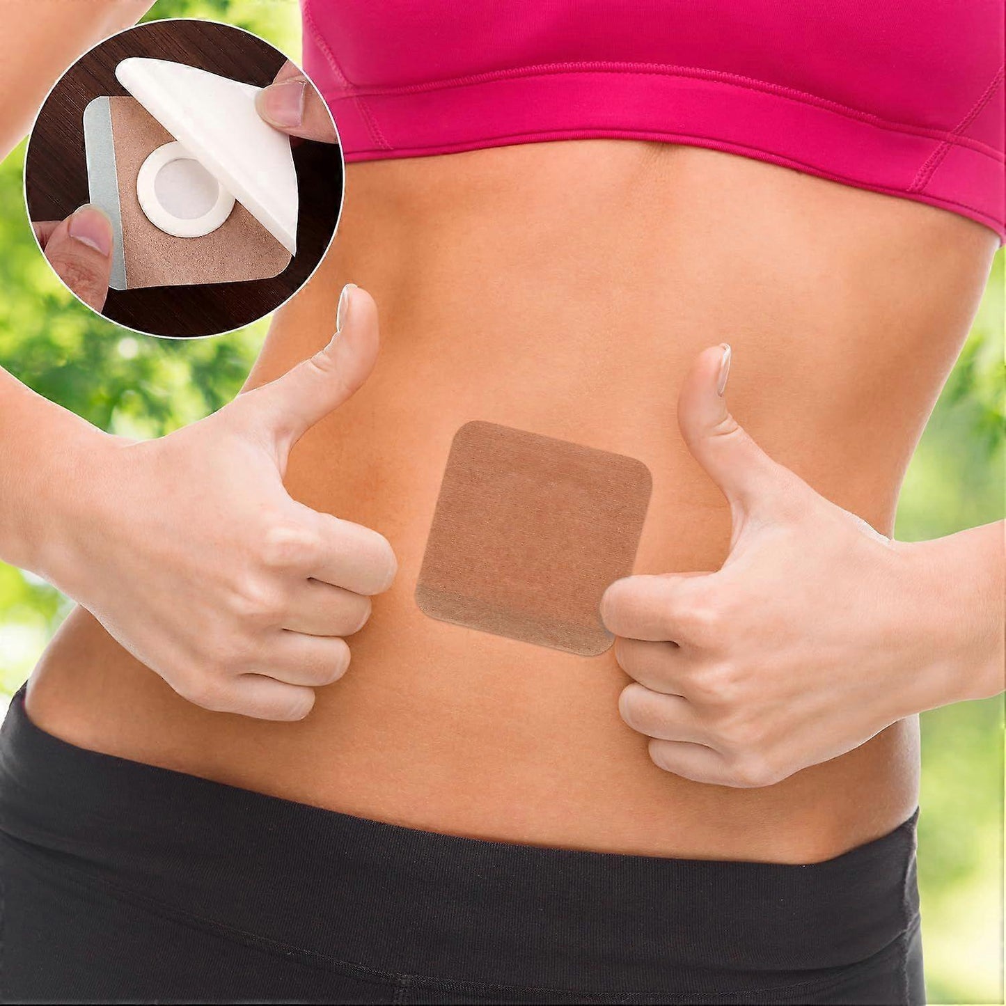 50Pcs Disposable Castor Oil Pack Wrap Belly Button Pads, Highly Absorbent