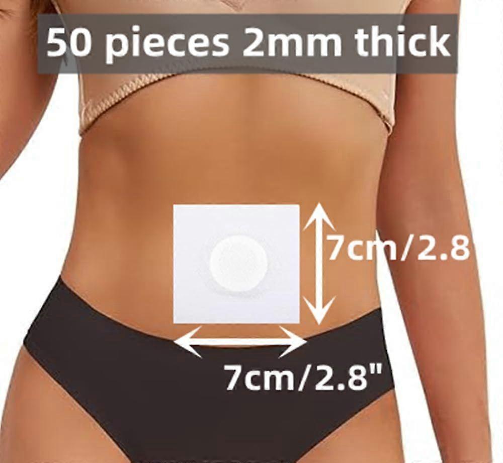 50pcs Disposable Castor Oil Pack Wrap Belly Button(Oil Not Included)
