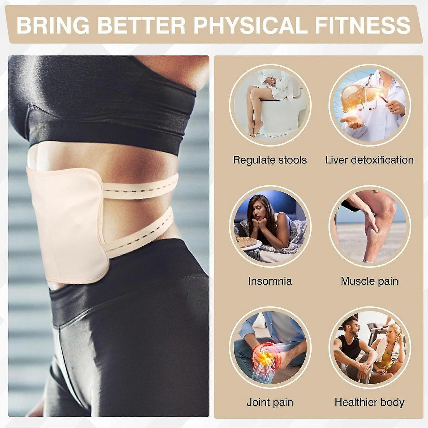 Castor Oil Pack, Adjustable Reusable Castor Oil Pack Wrap for Liver Detox, Castor Oil Pack