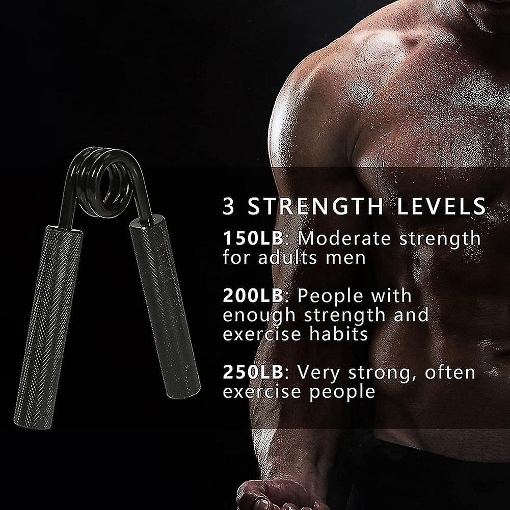 3pcs Wrist & Forearm Exercise Grips, Gym Strength Intensifier Kit