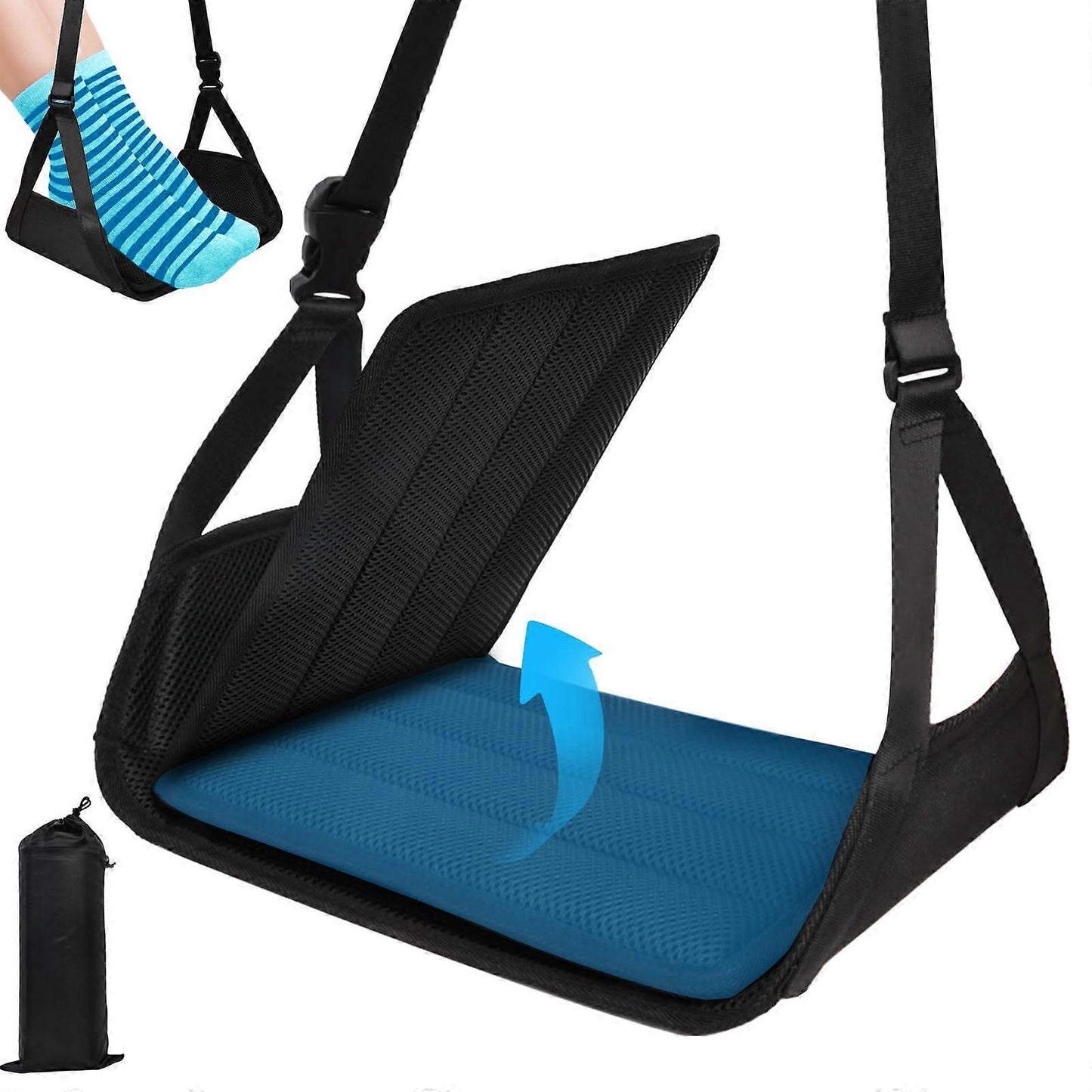 Airplane Foot Rest, Portable Leg Support for Travel